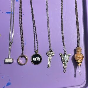 Fandom necklace lot